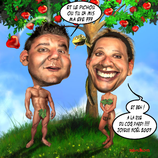 caricature de mariage